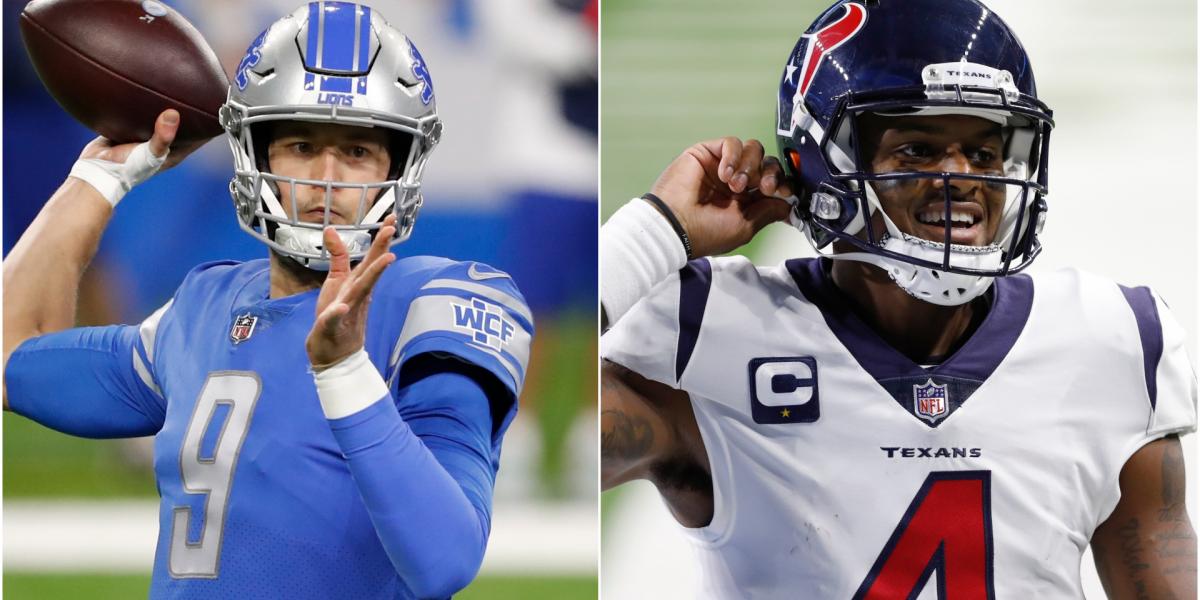 Matthew Stafford and Deshaun Watson both appear to be on the move as we head towards the NFL offseason