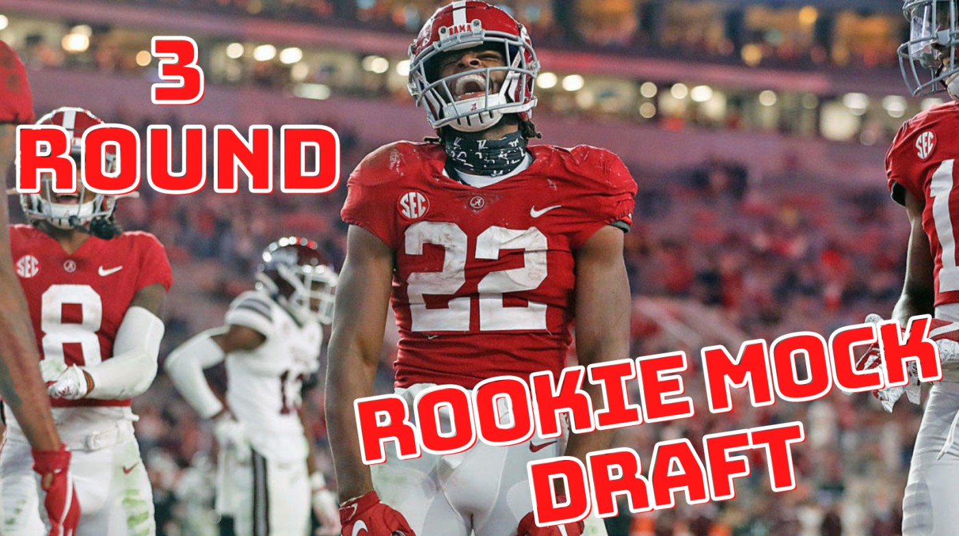 Najee Harris is expected to be the first player off the board in dynasty fantasy football rookie drafts